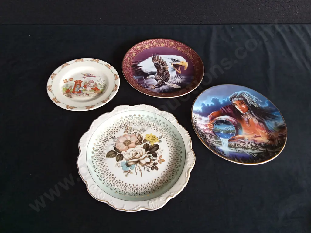 3 ROYAL DOULTON AND 1 OLD FOLEY PLATES Image 1++