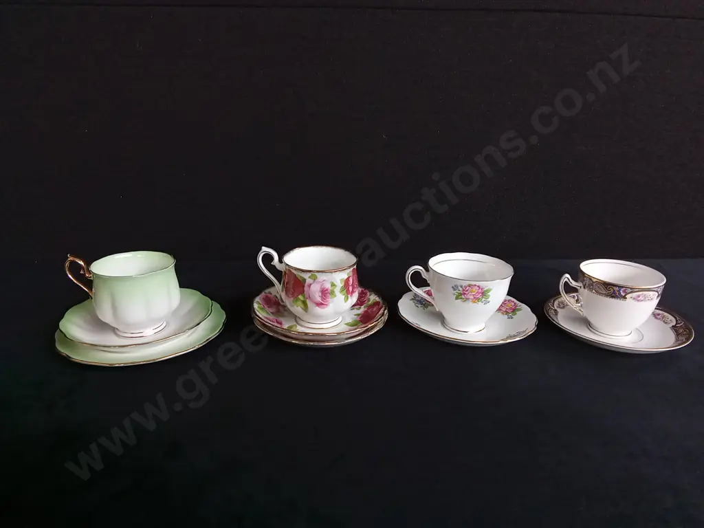 ROYAL ALBERT VALE ABD BALMORAL TEACUP AND SAUCER SETS Image 1++
