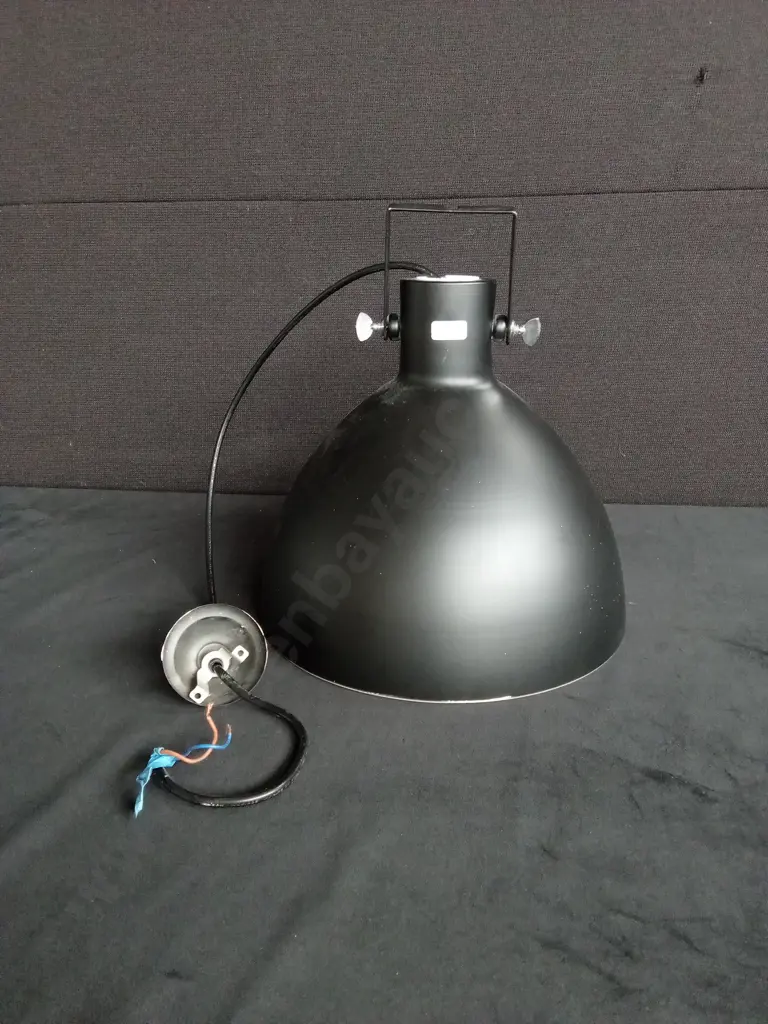 BLACK INDUSTRIAL LAMP SHADE Image 1++