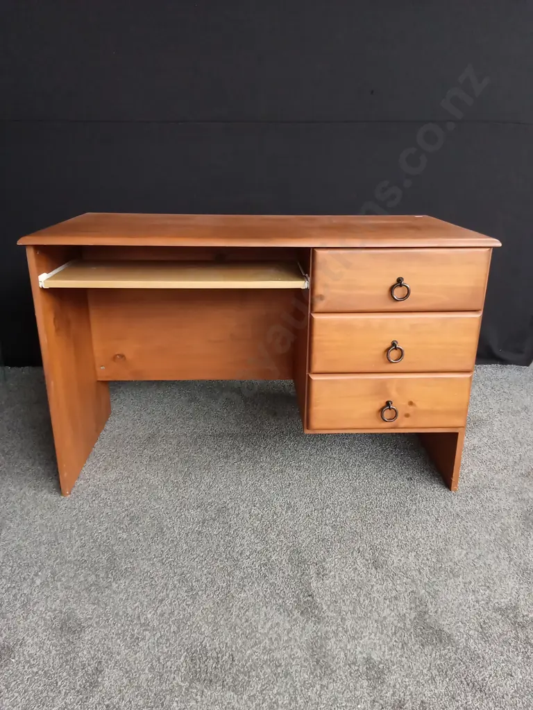 WOODEN DESK WITH 3 DRAWERS D57CM L1.2M H76CM Image 1++