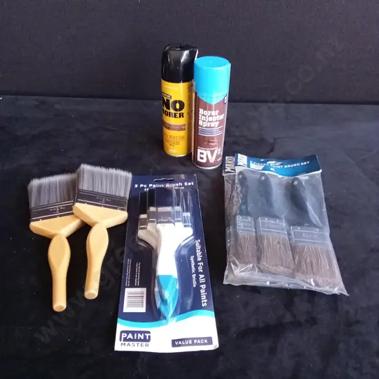 PAINTBRUSHES AND BORER SPRAYS