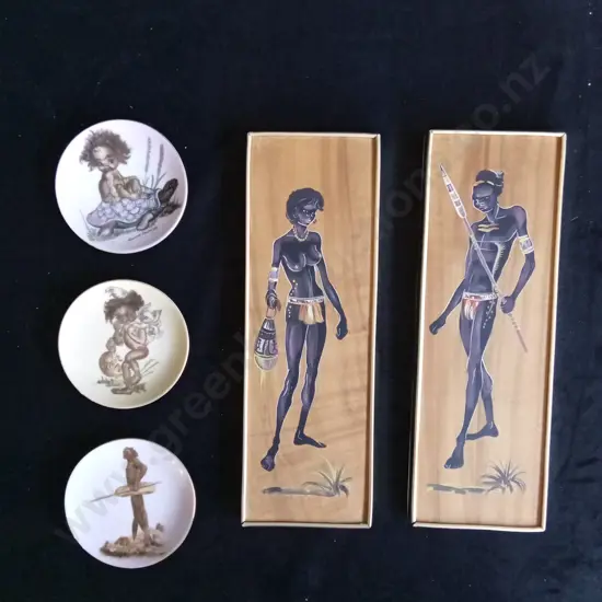 ABORIGINAL ART SET WALL HANGINGS