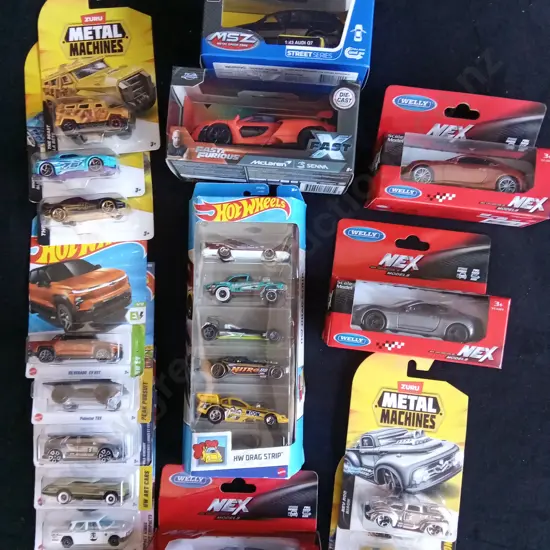 RANGE OF TOY CAR MODELS PACKAGED
