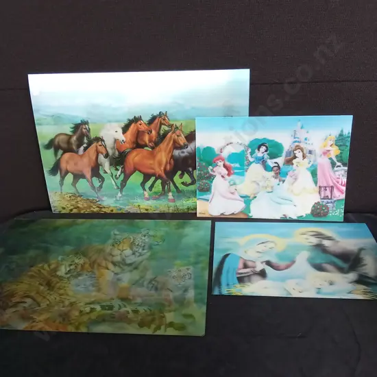 4 3D LENTICULAR POSTERS