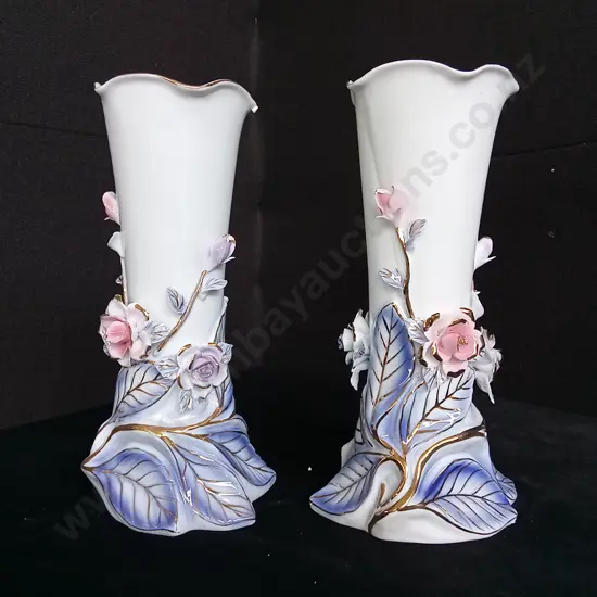 SET OF TWO PORCELAIN VASES