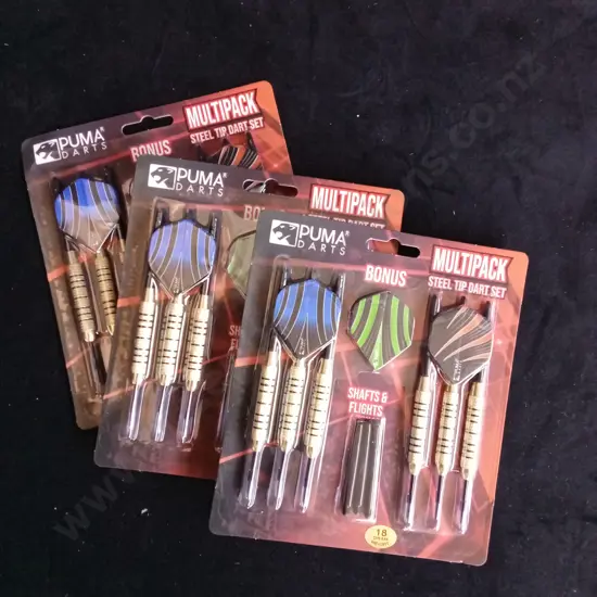 THREE PACKS OF DARTS