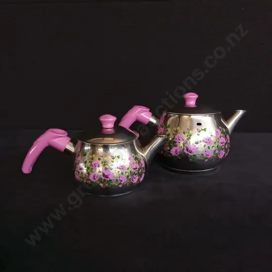 PAPATYAM STAINLESS STEEL TURKISH DOUBLE TEAPOT SET