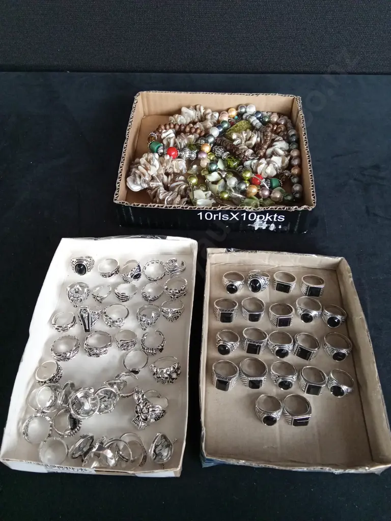 3 BOXES OF COSTUME JEWELRY Image 1++