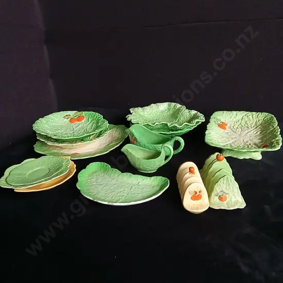 BESWICK WARE VINTAGE LETTUCE DISHWARE COLLECTION