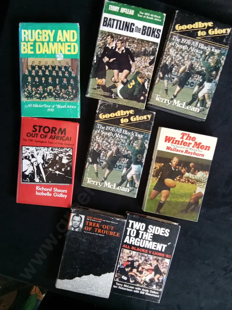 8 ALL BLACKS RUGBY TOUR BOOKS Image 1++