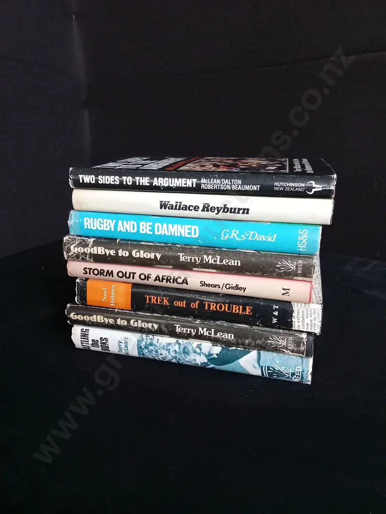 8 ALL BLACKS RUGBY TOUR BOOKS Image 1++