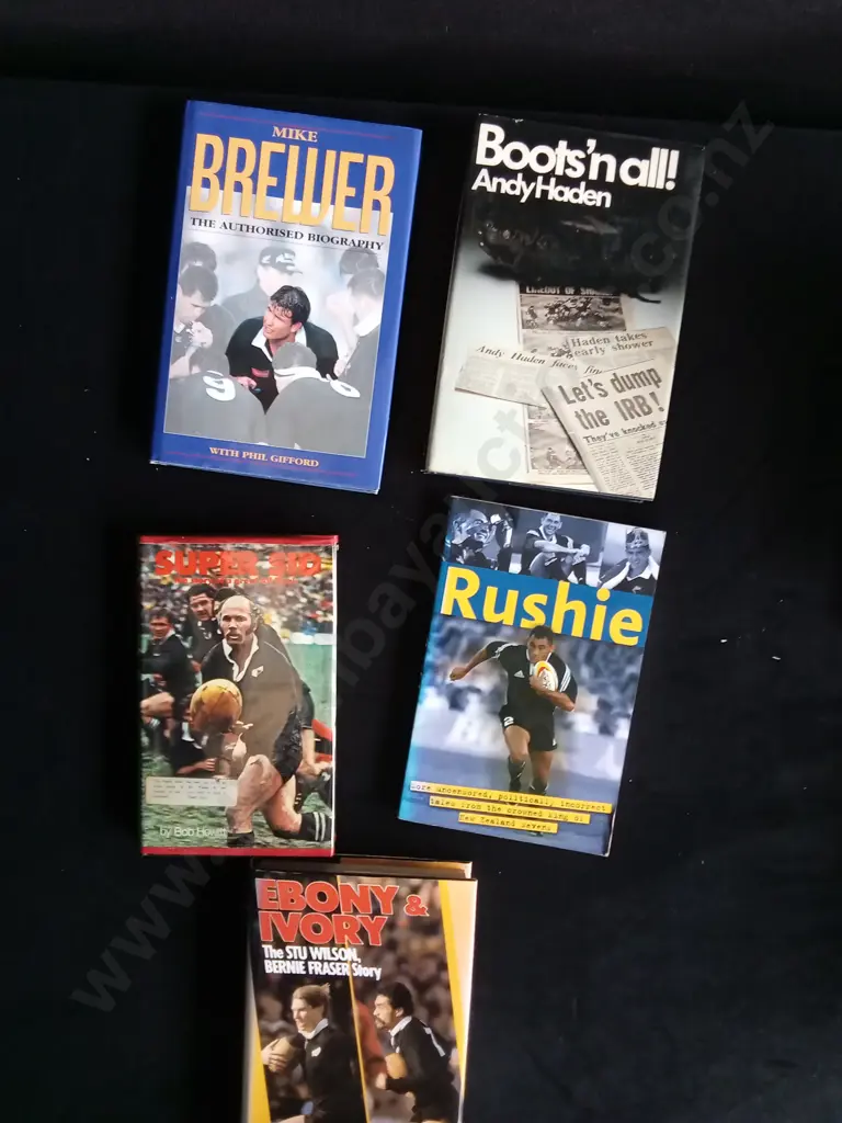5 RUGBY BIOGRAPHIES AND AUTOBIOGRAPHIES Image 1++
