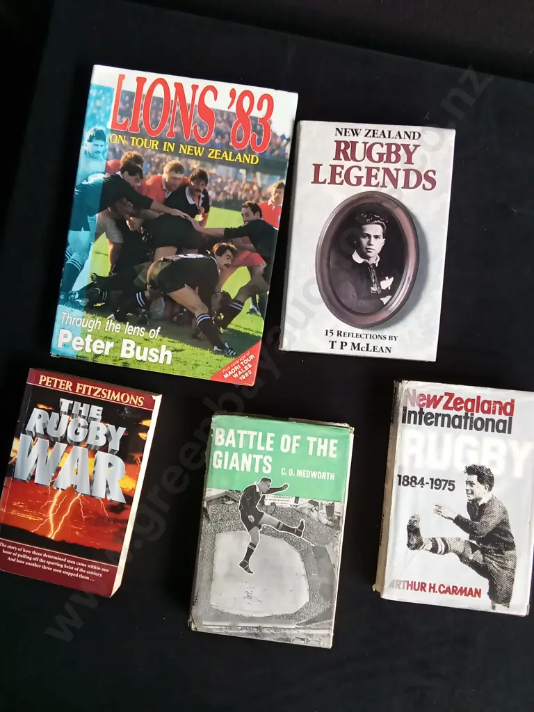 5 NEW ZEALAND RUGBY BOOKS Image 1++
