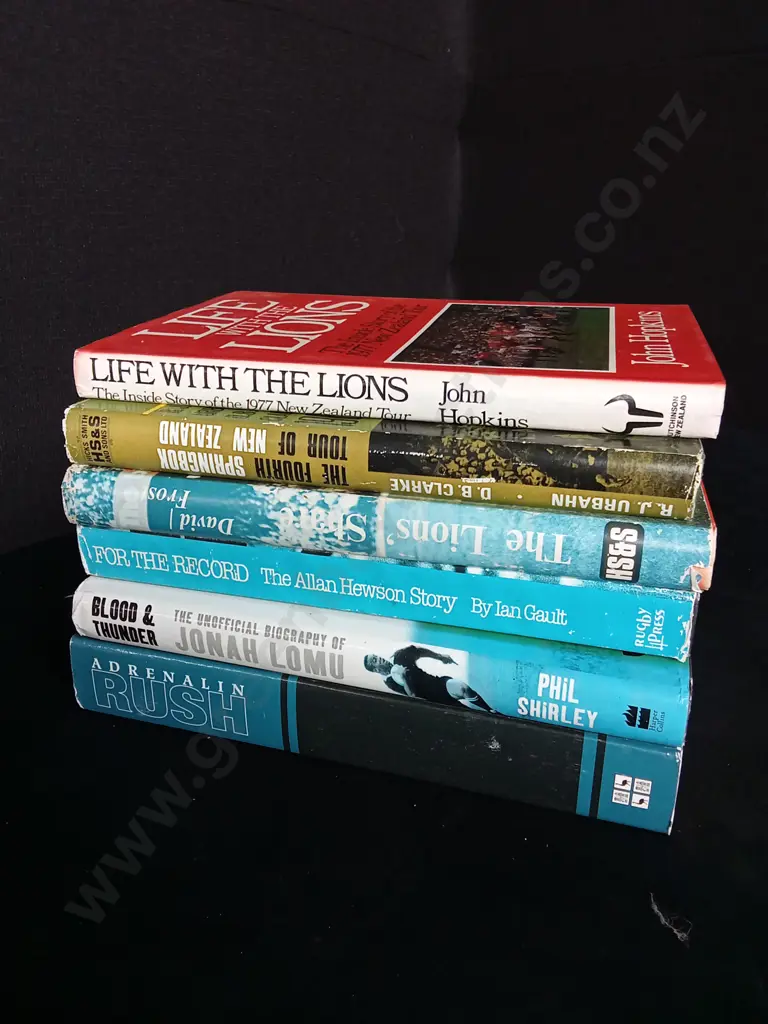 6 NEW ZEALAND RUGBY BOOKS Image 1++