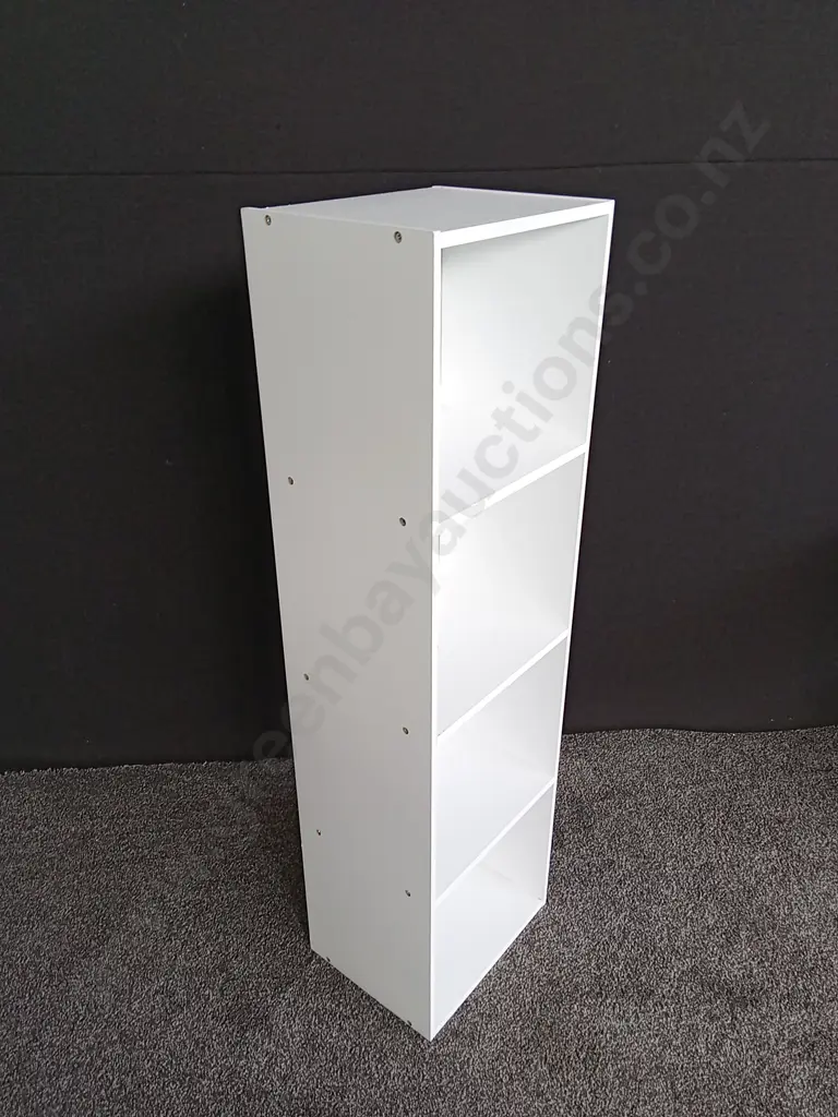 WHITE BOOKSHELF L30CM D23.5CM H1006CM Image 1++