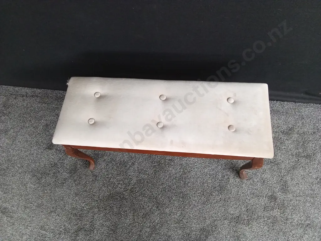 ANTIQUE WOODEN PIANO STOOL H49CM L87CM D35CM Image 1++