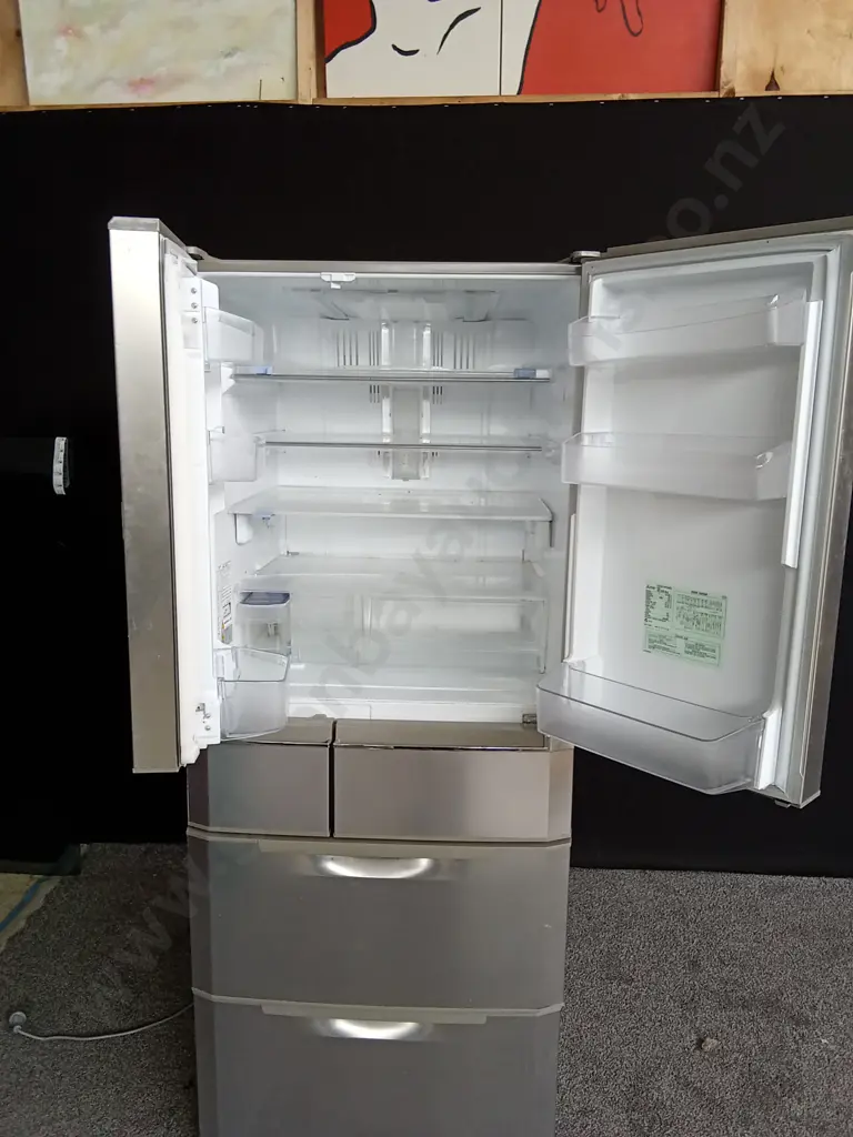 MITSUBISHI ELECTRIC FRENCH DOOR FRIDGE FREEZER WITH 2 DRAWERS (WORKING) Image 1++