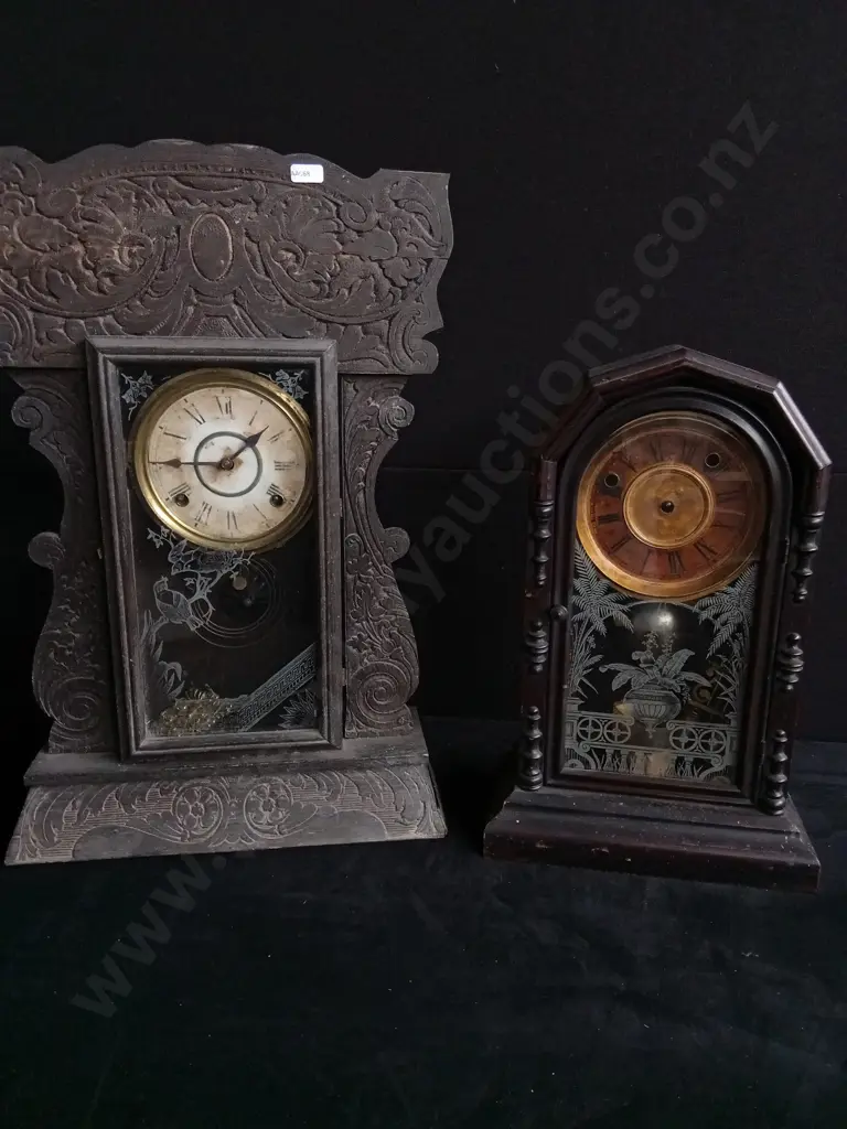 5 X WOODEN TABLE CLOCKS SUIT PARTS VARIOUS STYLES Image 1++