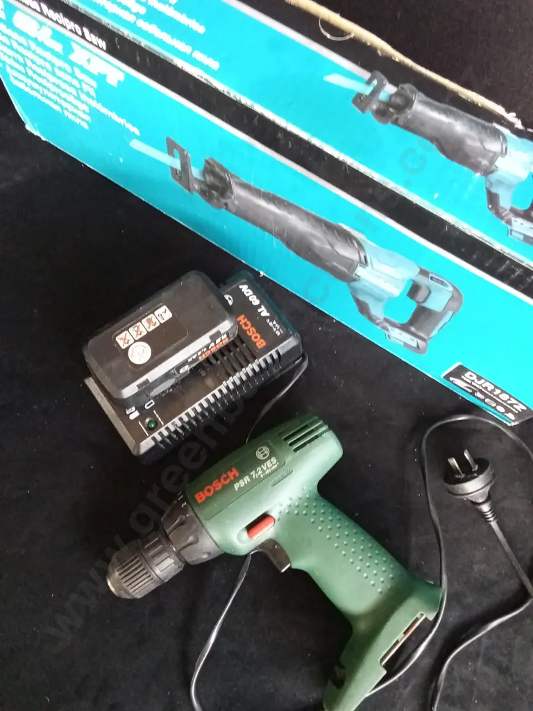 MAKITA CORDLESS RECIPRO SAW AND BOSCH DRILL Image 1++