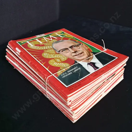 23 ISSUES OF TIME MAGAZINE FROM 1961