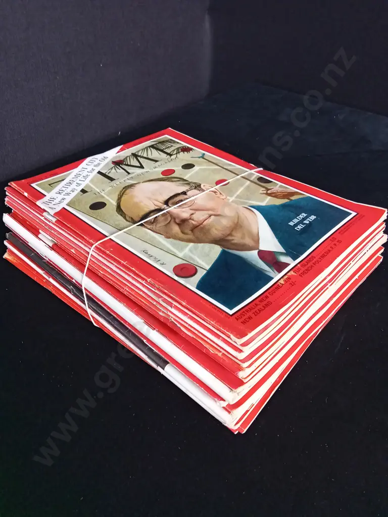 20 ISSUES OF TIME MAGAZINE 1962 Image 1++