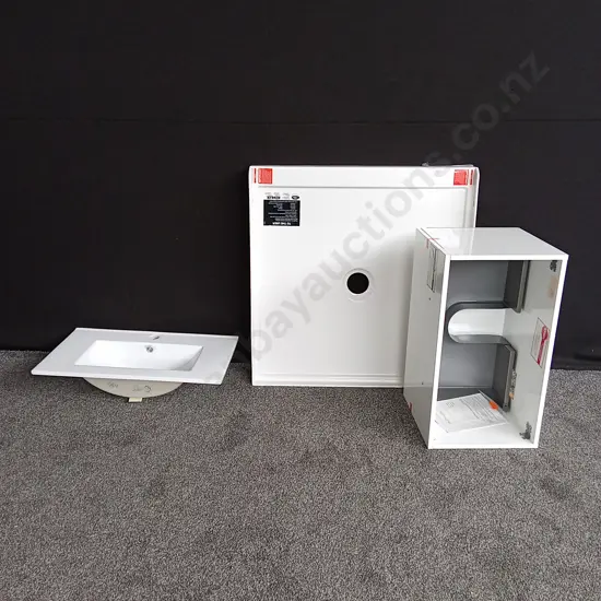 BASIN SHOWER TRAY AND VANITY