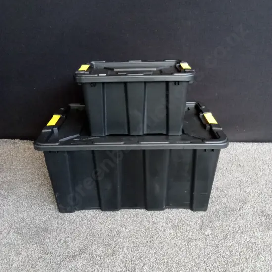 NUMBER 8 100L AND 25L HEAVY DUTY TOTES WITH LIDS