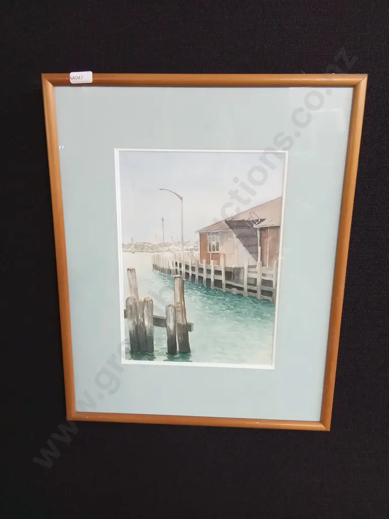 FRAMED ORIGINAL WATERCOLOUR PAINTING OF DEVONPORT Image 1++