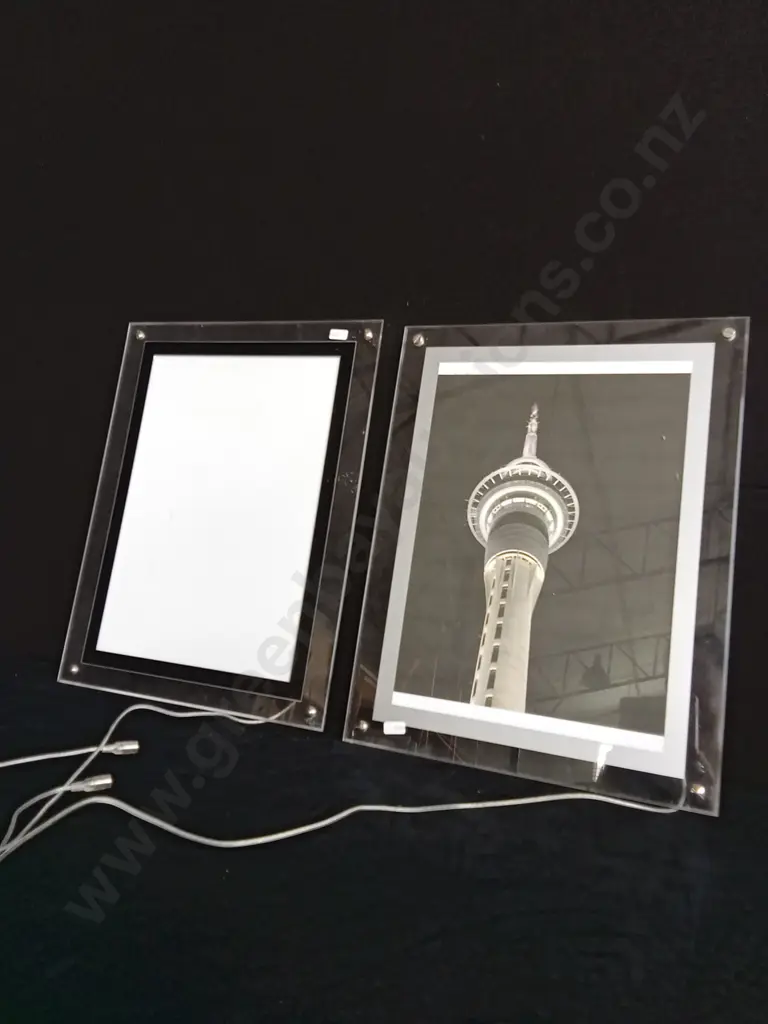 TWO ACRYLIC LED FRAMES (WORKING) Image 1++