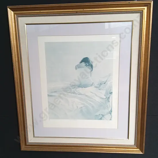 LIMITED EDITION FRAMED PRINT CHARLEY BARLEY AFTER RAYMOND CHING 181/500 (SMALL CHIP IN FRAME) L1M H1.14M