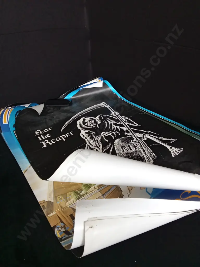 5 VINTAGE IRON MAIDEN AND BOB MARLEY POSTERS Image 1++