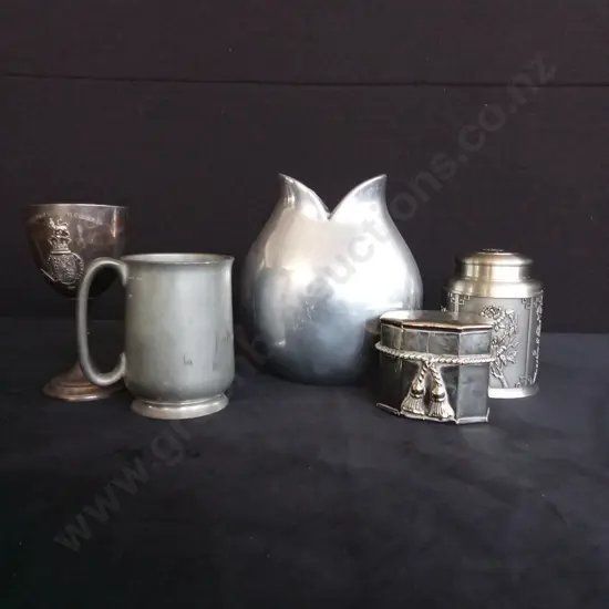 ASSORTED SILVER PLATED ITEMS X 5