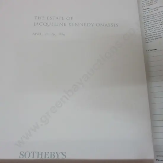 Auction Catalogue Est Jaquie Onassis