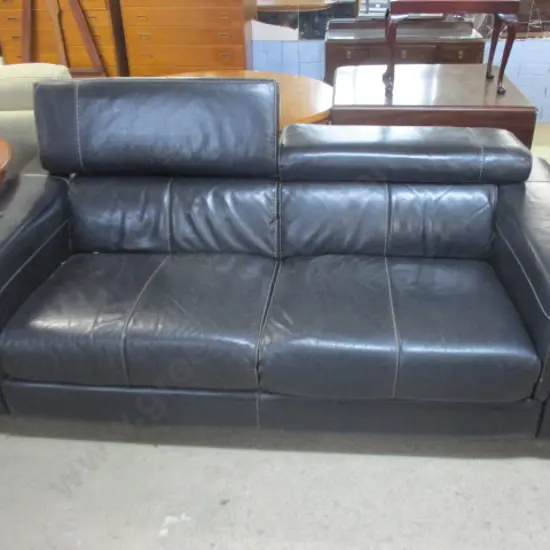 Leather Mid Century Couch