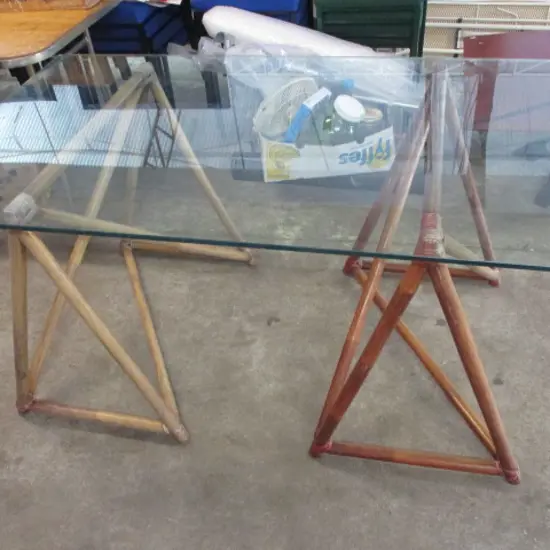 Glass Topped Table