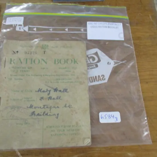 WW2 Nz ration Book