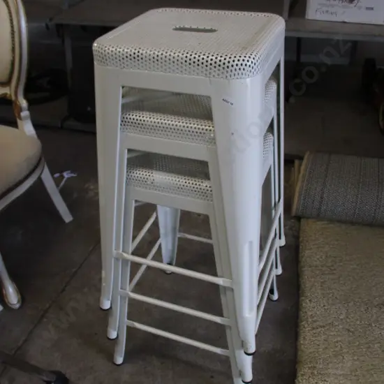3 Metal Stools