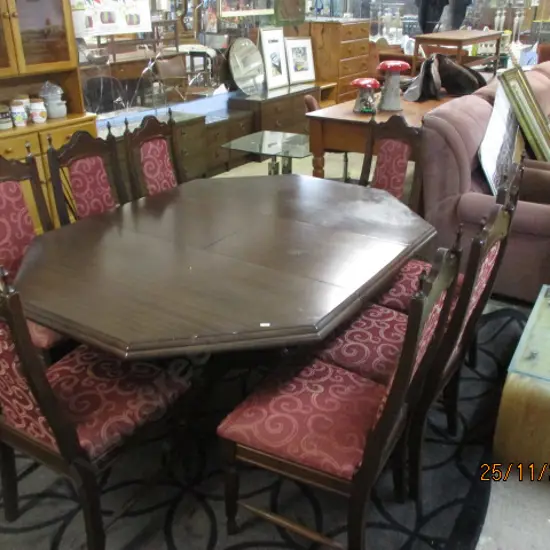 Dining Table and 8 Chairs