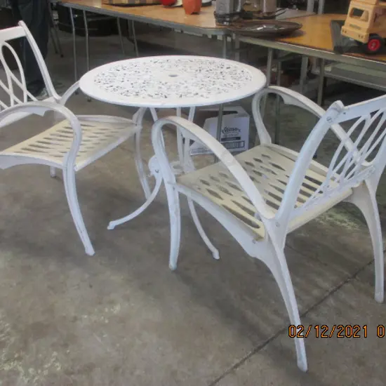 Alloy Table and 2 Chairs