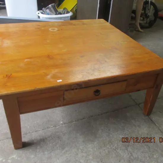 Large Coffee Table with Drawers