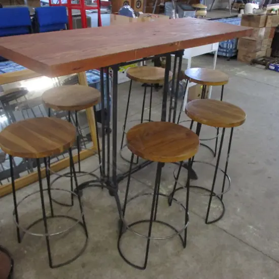 Bar Table and 6 Stools