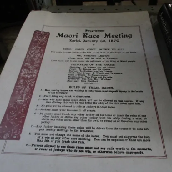 Print Maori Race Meeting