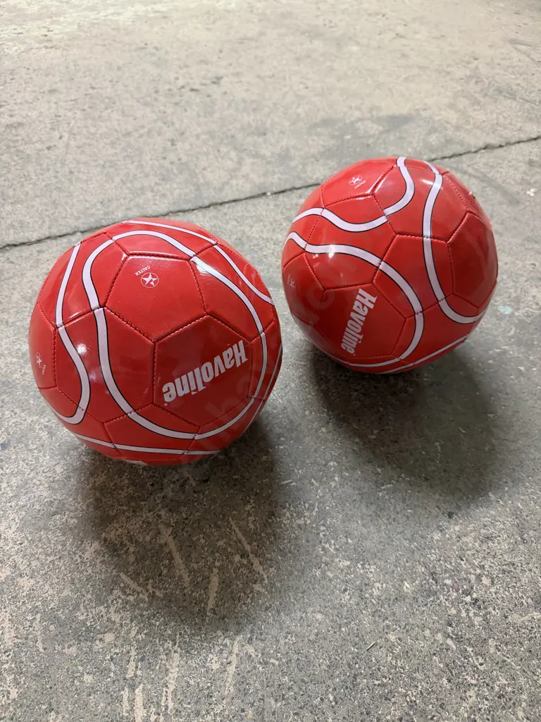 FOOTBALLS 2X (SOCCER) BRANDED HALVOLINE Image 1++
