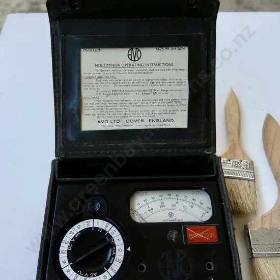 ASSORTED VINTAGE TOOLS INCLUDING BRITISH MULTIMINOR VOLT METER