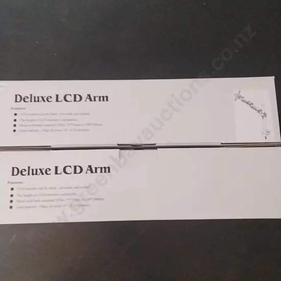 MONITOR ARM - DELUXE X 2 - NEW