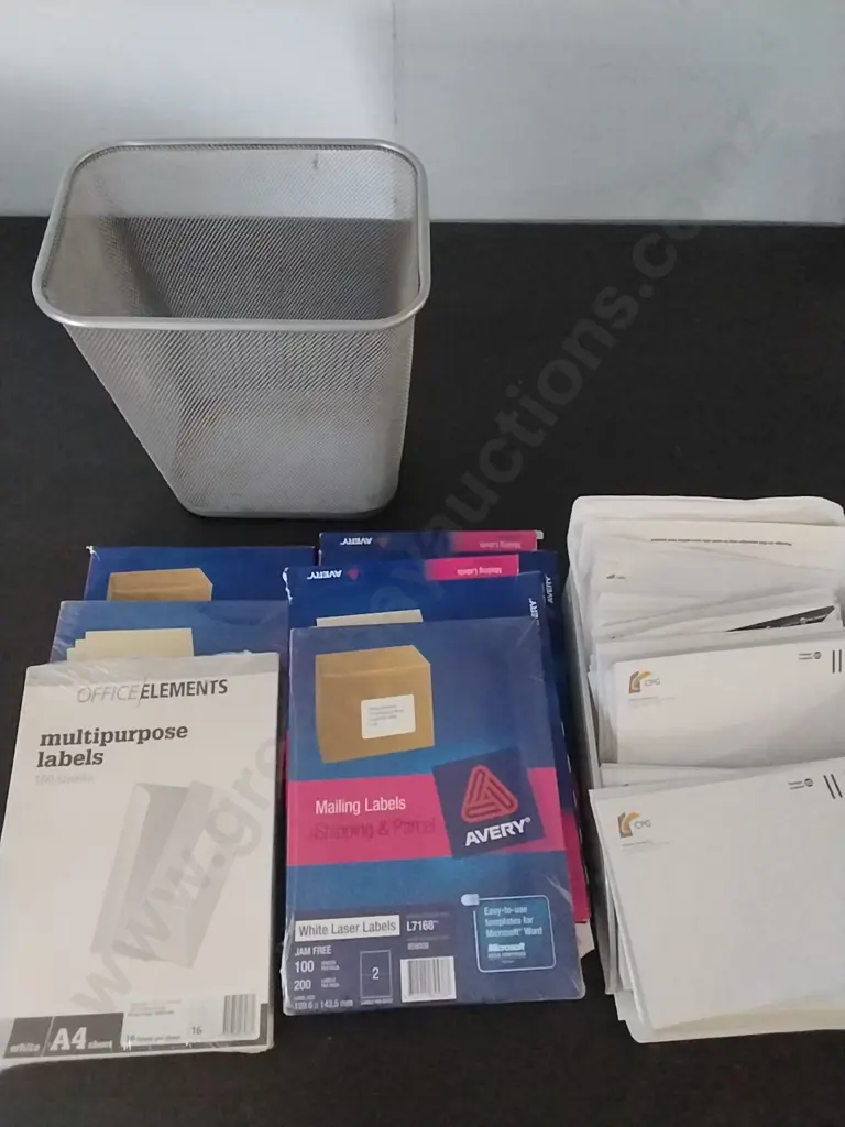 STATIONERY -ENVELOPES, MAILING LABELS AND PAPER BIN Image 1++