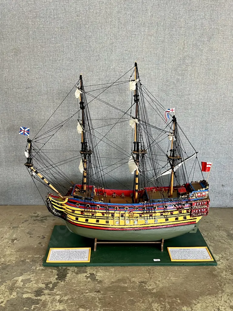 MODEL OF THE H.M.S NASEBY SHIP Image 1++