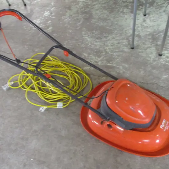 FLYMO ELECTRIC HOVER MOWER - TESTED WORKING PLUS EXTENSION CORD