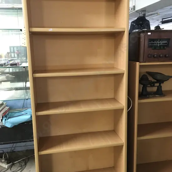 WOOD FINISH BOOKCASE