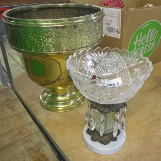 Jardiniere and Lustre